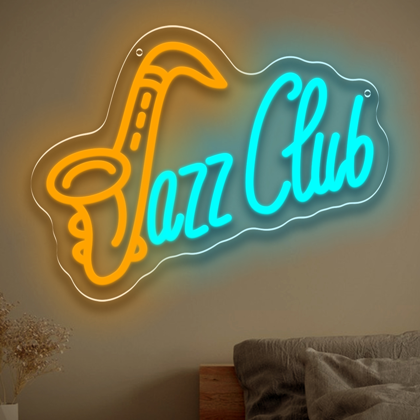 Musical Instrument Image - Jazz Club LED-neonbord Saxofoon neonlicht USB-aangedreven