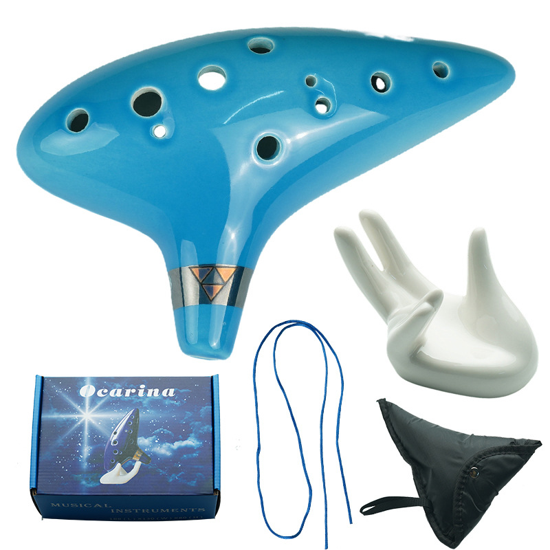 Song With Musical Instrument - Ocarina, 12 tonen Alto C keramische