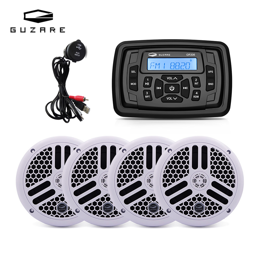 Musical Instrument Image - GUZARE Marine Radio Stereo Waterdichte Bluetooth