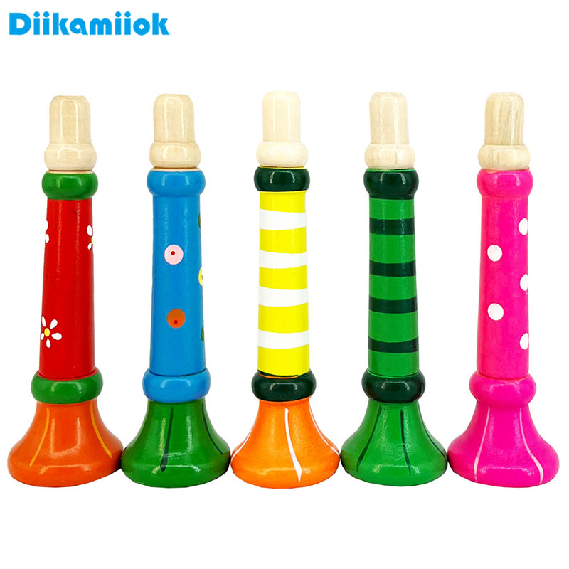 Musical Instrument Fagot - Houten trompet Kinderen Speelgoed Hoorn Fluitje