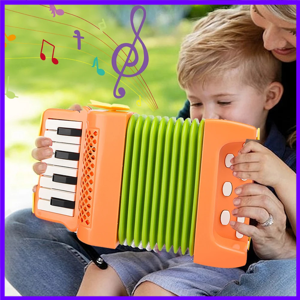 Musical Instrument For Toddlers - Kinderen accordeon speelgoed 10 toetsen 8