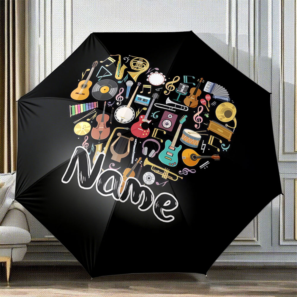Musical Instrument With Name - Paraplu met gepersonaliseerde naam, 