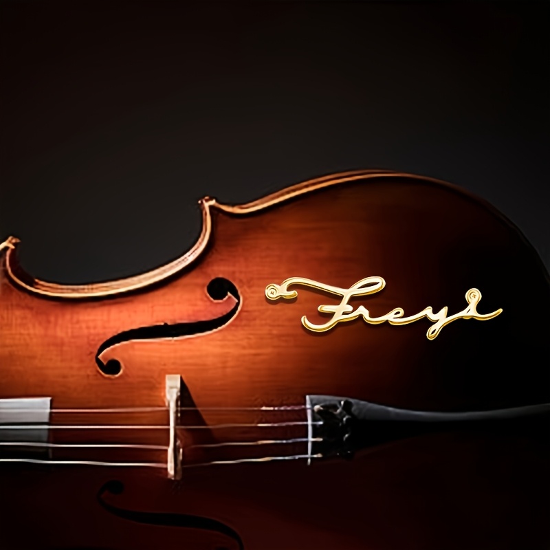 Musical Instrument With Name - [Op maat gemaakt] Decoratieve naamplaatjes met