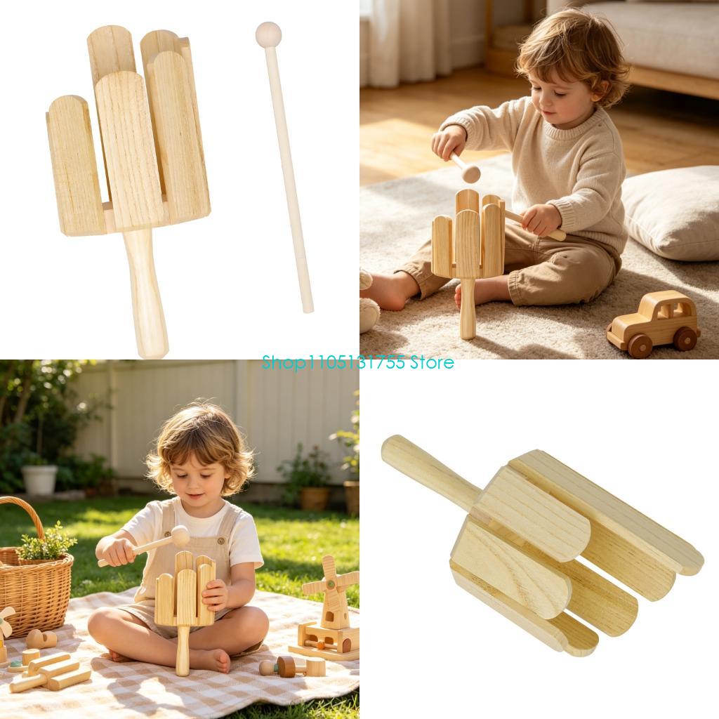 Musical Instrument For Toddlers - K0EF Houten gevarieerd ritme-percussie-instrument met hamer