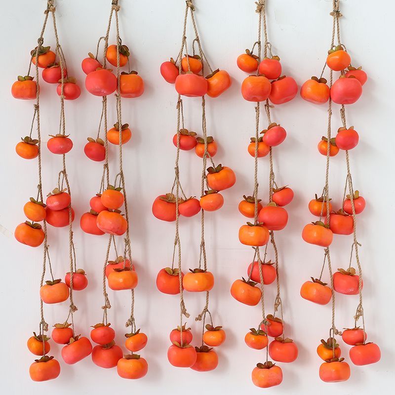 Musical Instrument Image - Persimmon String-hanger voor binnenwanddecoratie, gesimuleerde gezegende