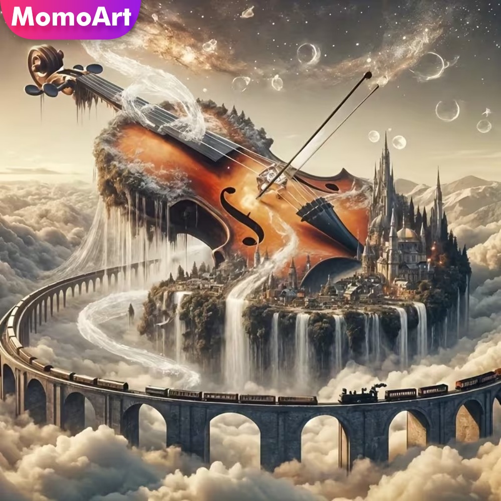 Musical Instrument Fagot - Momoart Diamond Painting Viool DIY Diamond