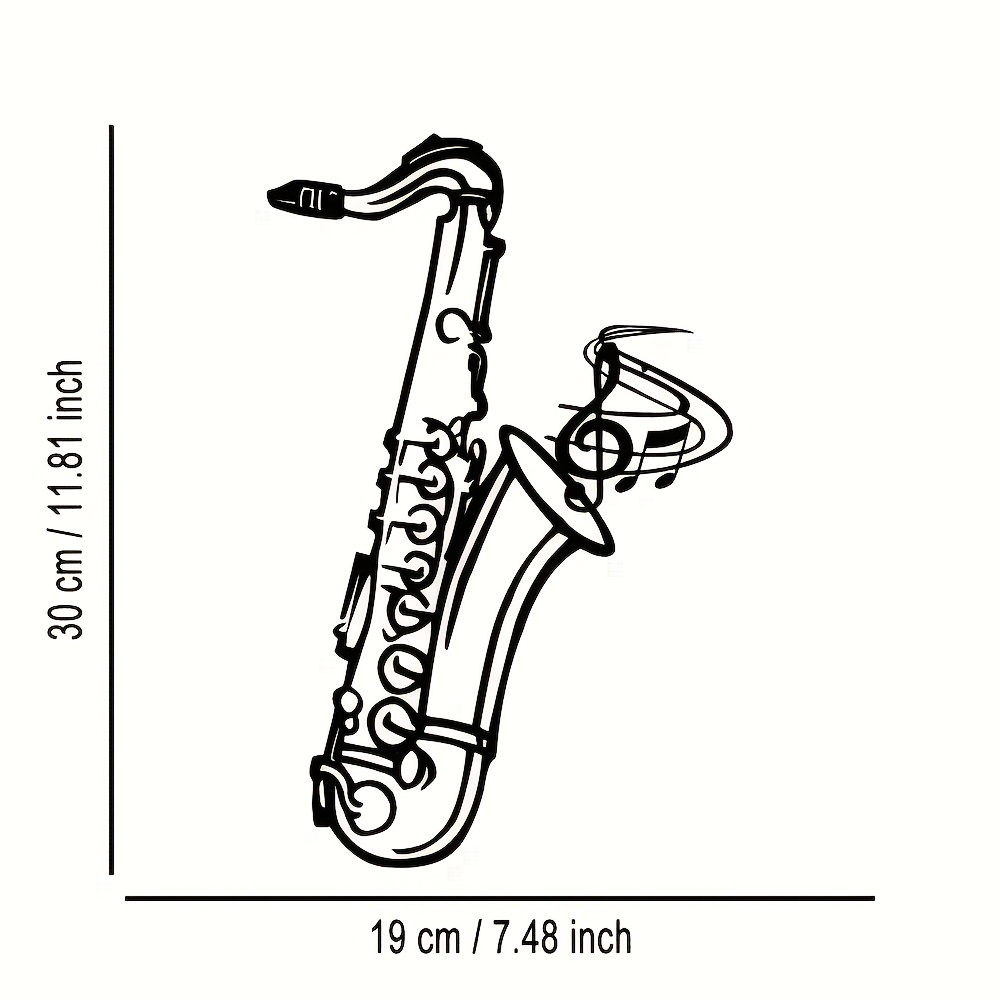 Metalen wanddecoratie saxofoon - Musical Instrument Image recensie en prijs