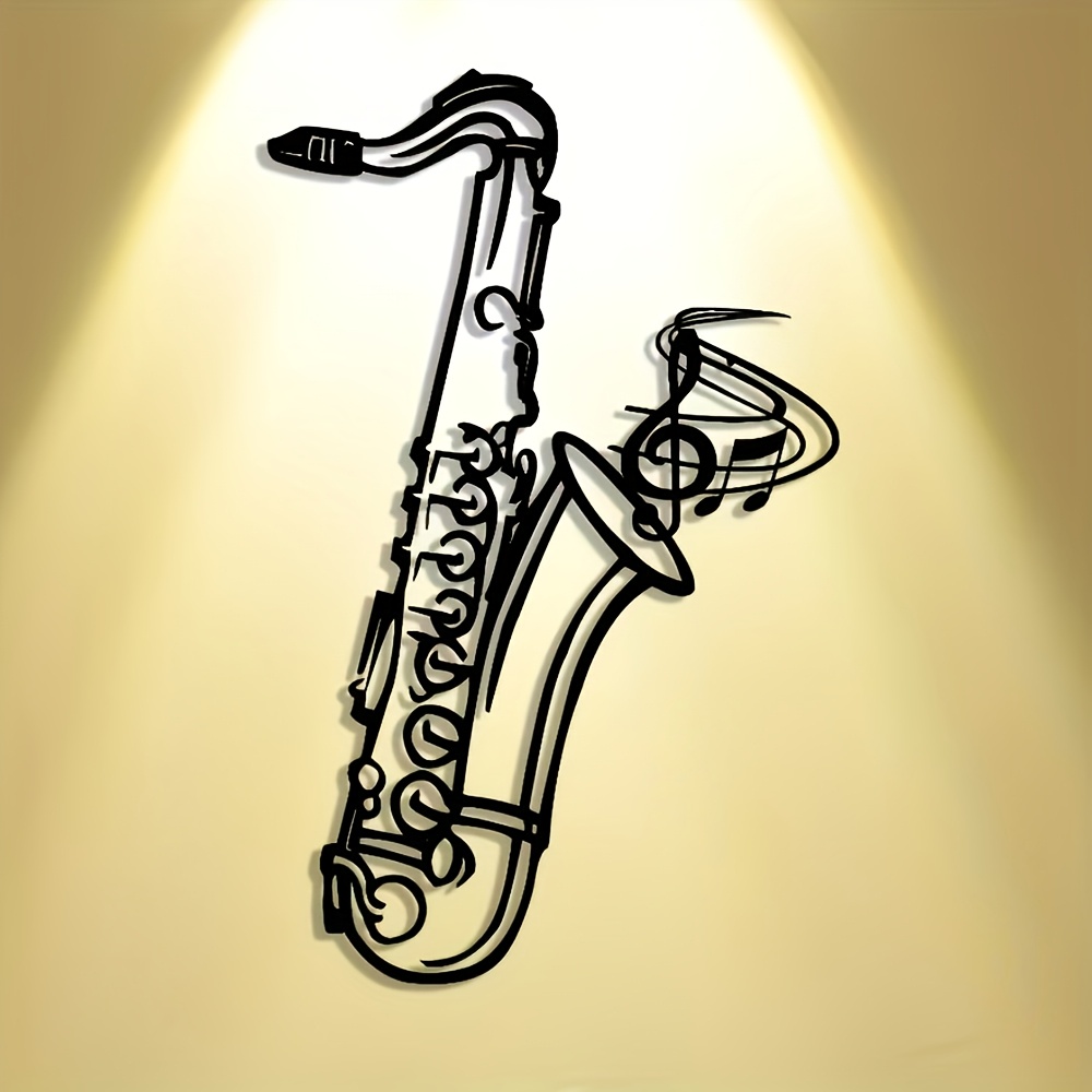 Metalen wanddecoratie saxofoon - Musical Instrument Image recensie en prijs