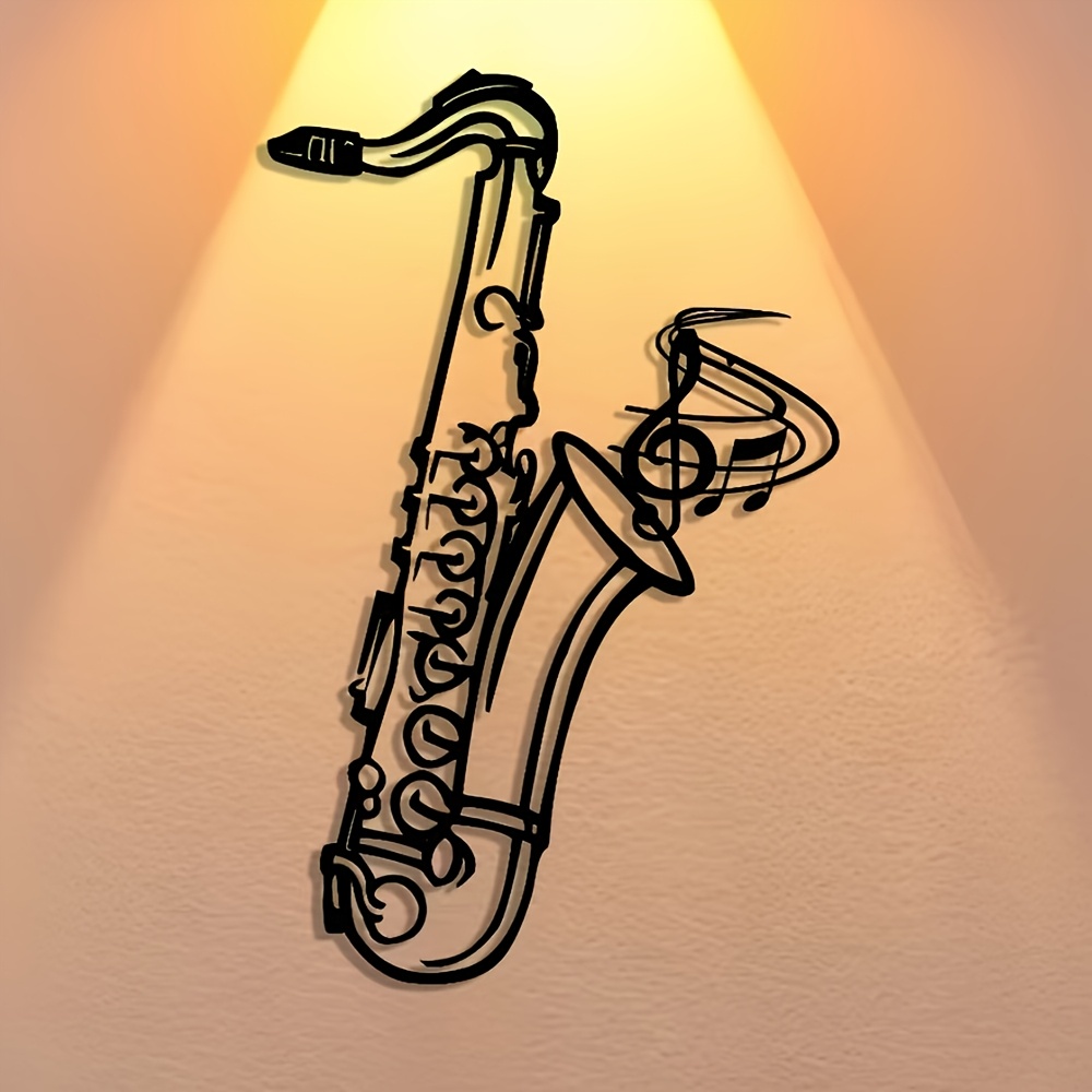 Metalen wanddecoratie saxofoon - Musical Instrument Image recensie en prijs