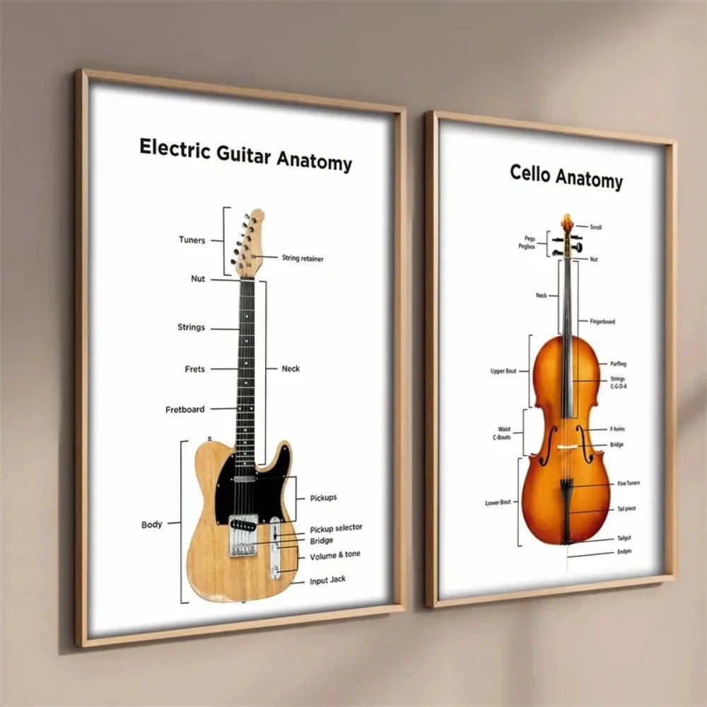 Elektrische Gitaar Anatomie Po - Musical Instrument Image recensie en prijs