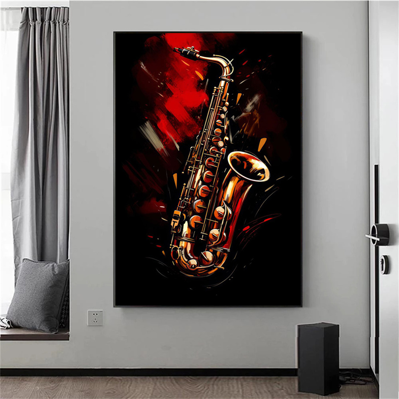Frameloze abstracte kleurrijke - Musical Instrument Image recensie en prijs