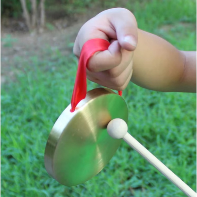 1Pc Handgong met houten stok T - Musical Instrument For Toddlers recensie en prijs